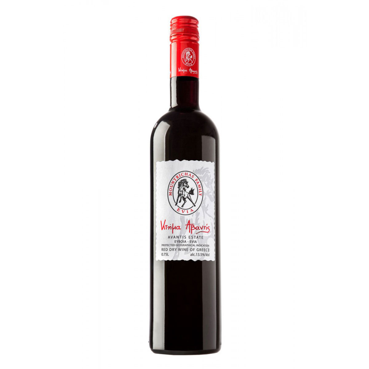 bottle of red wine ktima avantis erithros