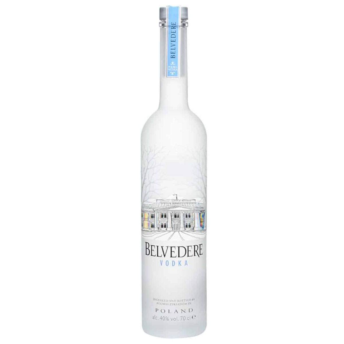 a bottle of belvedere vodka