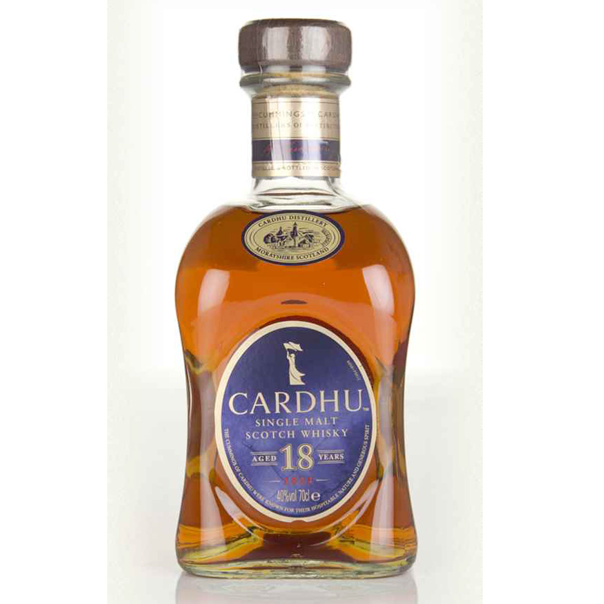 a bottle of cardhu 18yo malt whisky