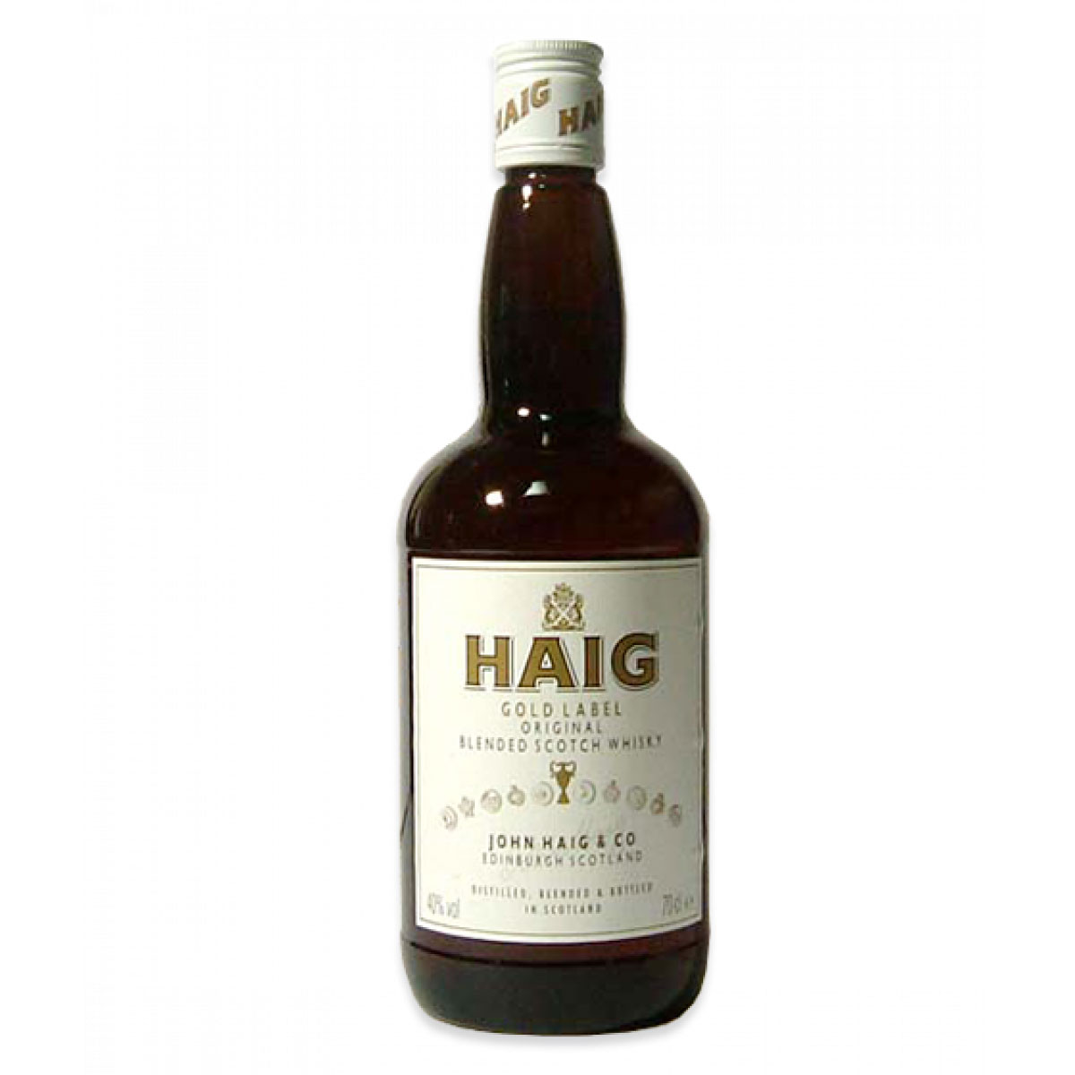 a bottle of haig whisky