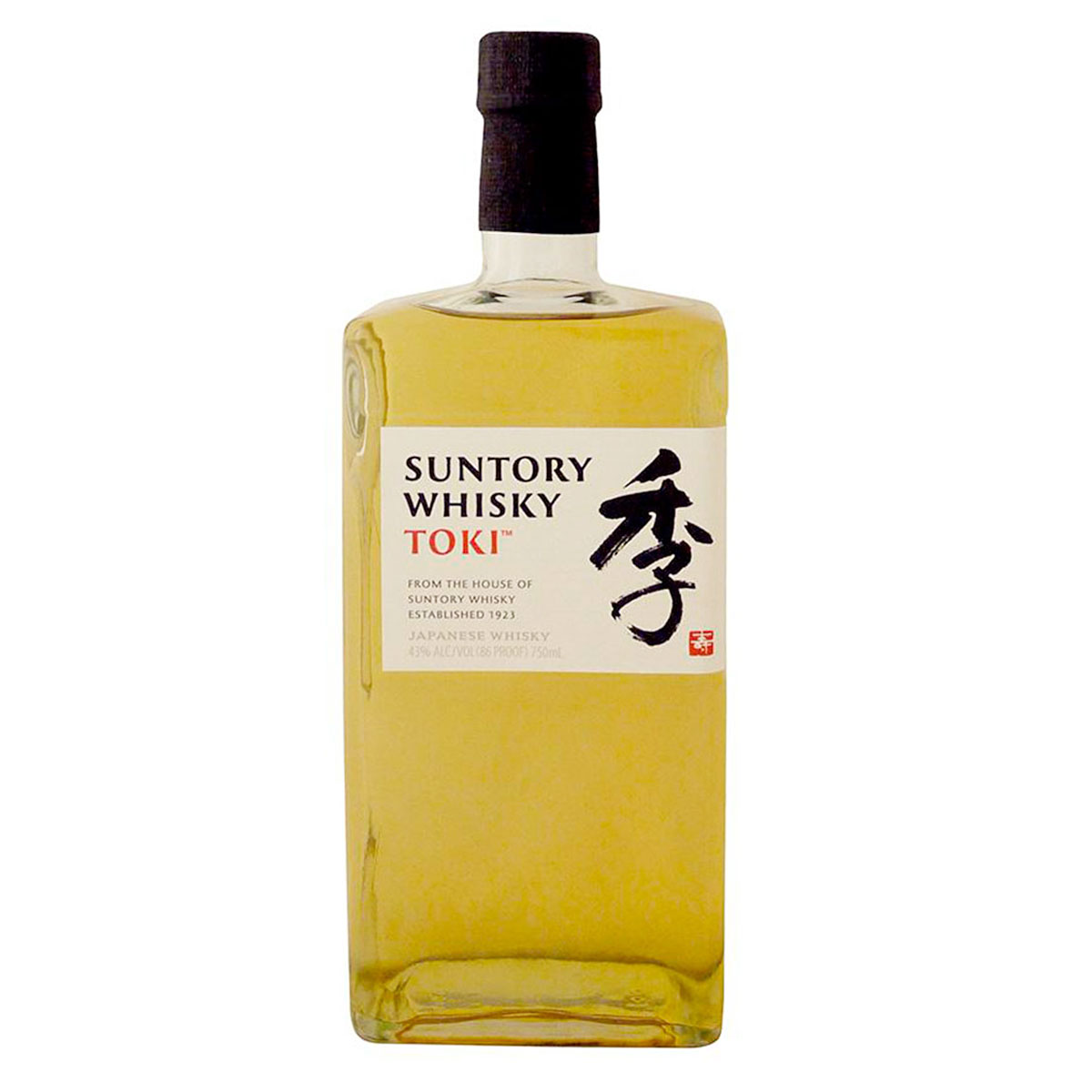 a bottle of toki suntory japanese whisky