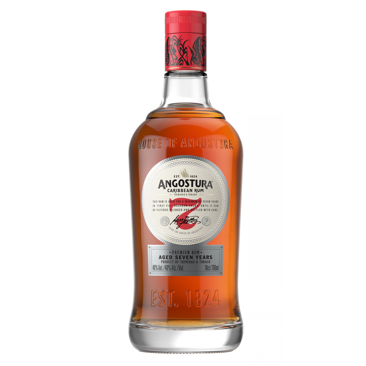 a bottle of angostura rum 7 year old