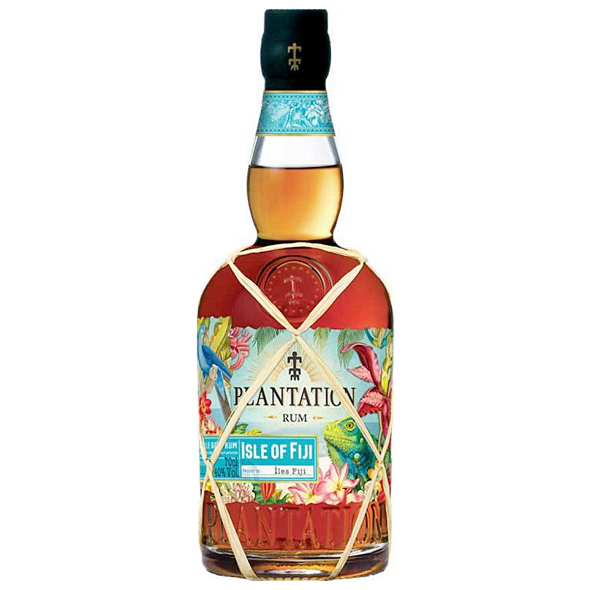 a bottle of plantation fiji gran terroir