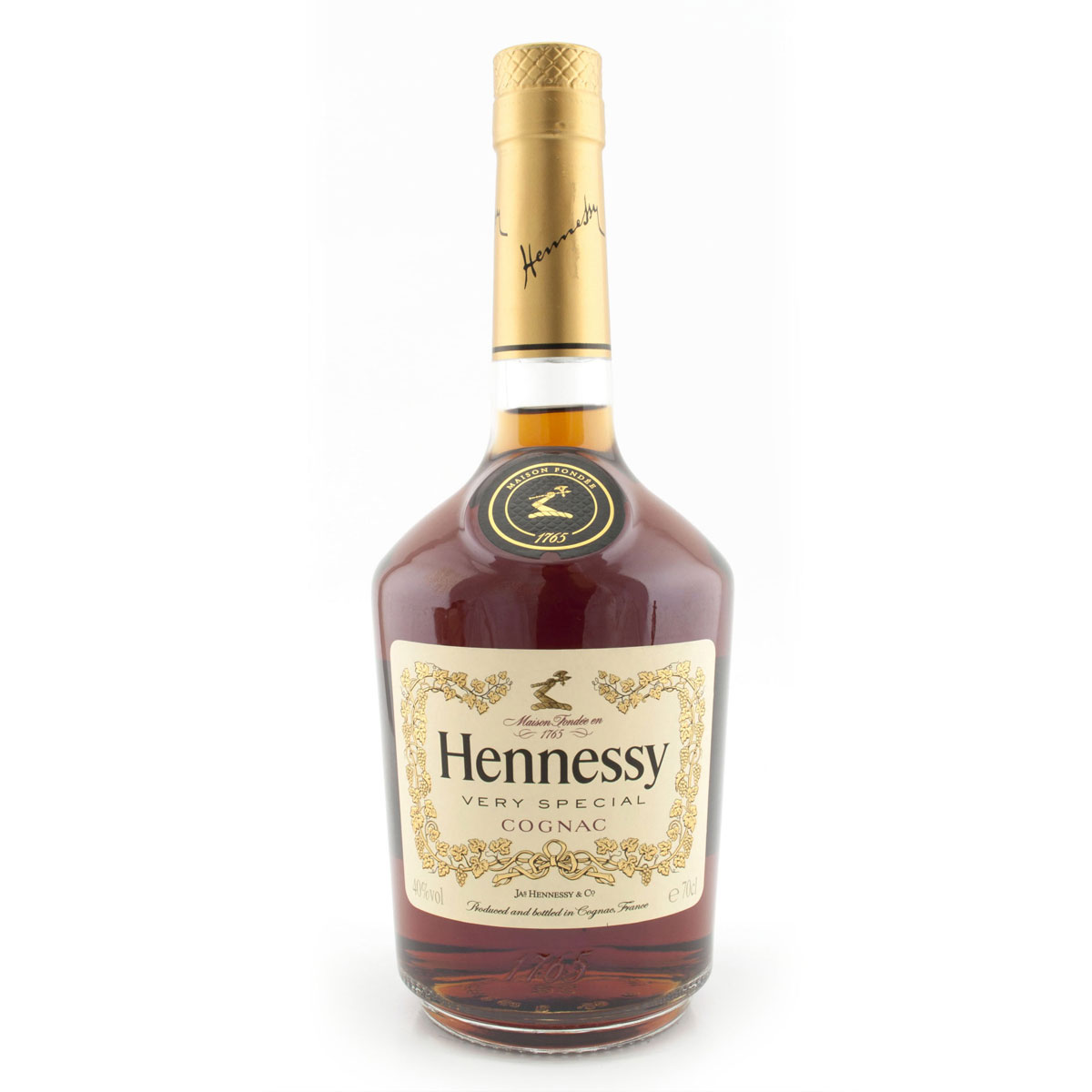 a bottle of hennessy v.s. cognac