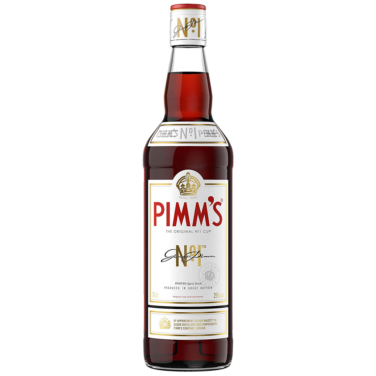 a bottle of pimms